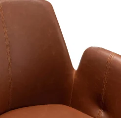 Bürostuhl Playtime - 64x65x81 cm - Braun/ PU-Kunstleder