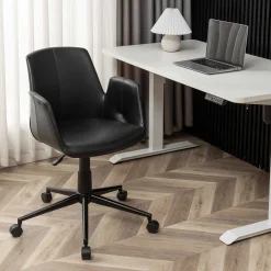 Bürostuhl Playtime - 55x60x84 cm - Schwarz/PU Kunstleder