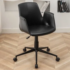 Bürostuhl Playtime - 55x60x84 cm - Schwarz/PU Kunstleder