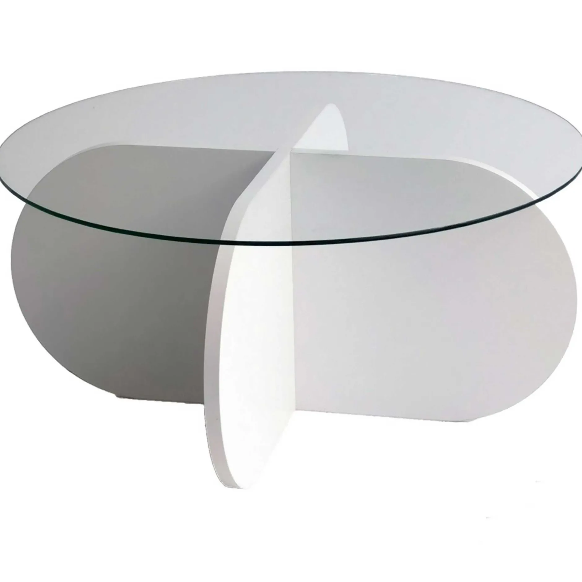 Bubble CT Couchtisch | GEHÄRTETES GLAS | Weiß