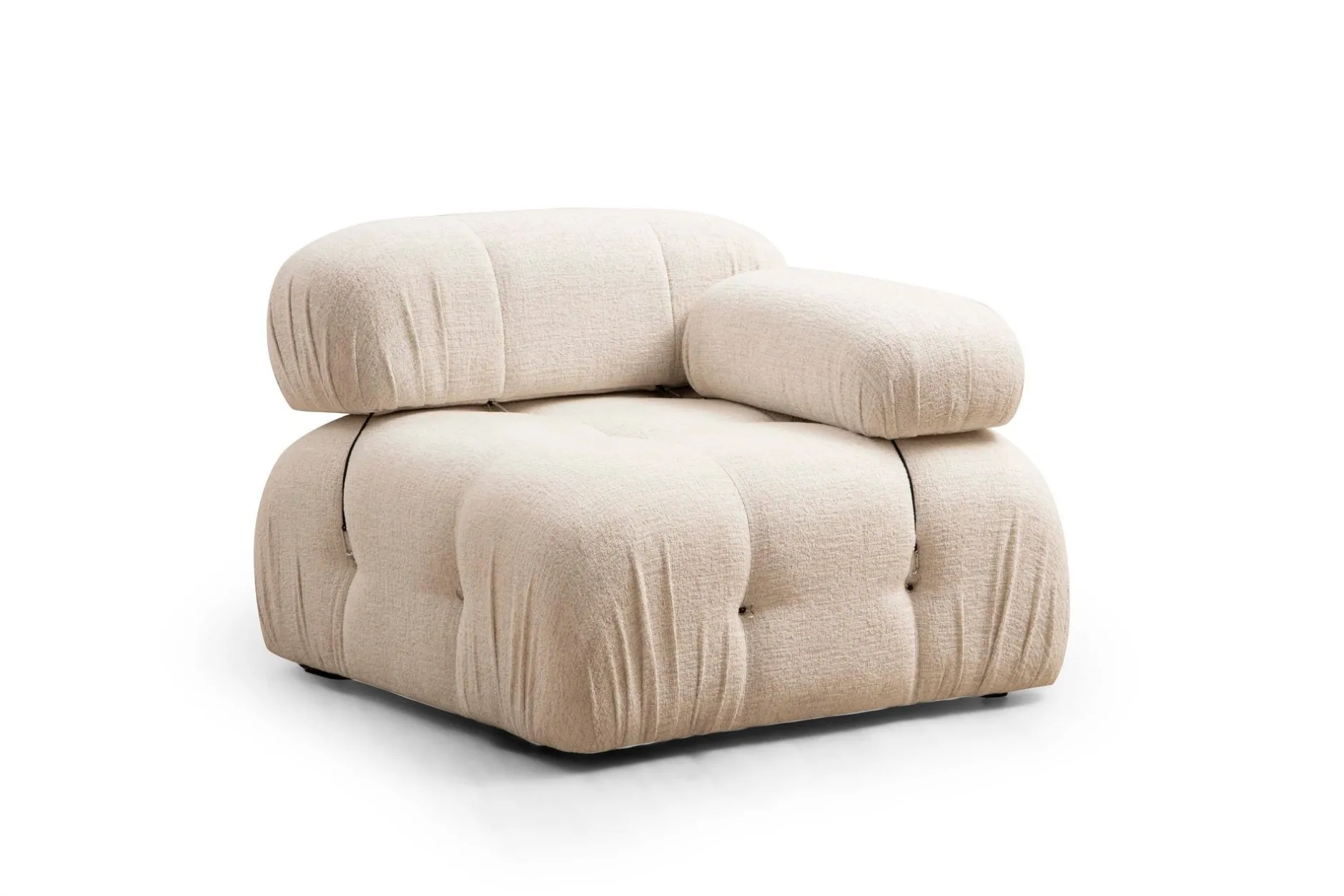 Bubble Ecksofa | BUCHENHOLZ / SPANPLATTE | Creme