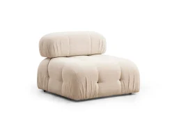 Bubble Ecksofa | BUCHENHOLZ / SPANPLATTE | Creme