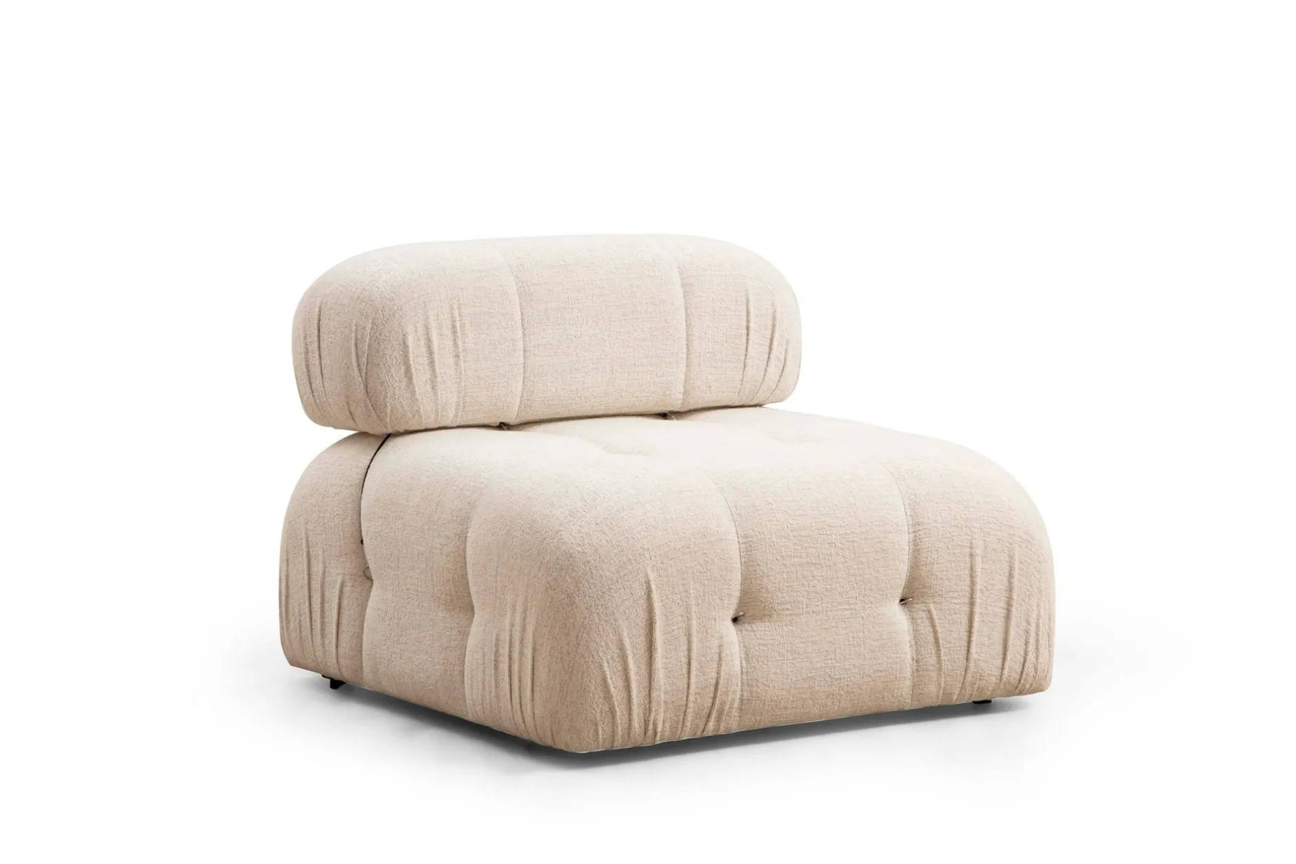 Bubble Ecksofa | BUCHENHOLZ / SPANPLATTE | Creme