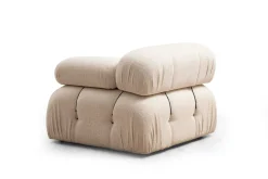 Bubble 3-Sitzer-Sofa | BUCHENHOLZ / SPANPLATTE | Creme