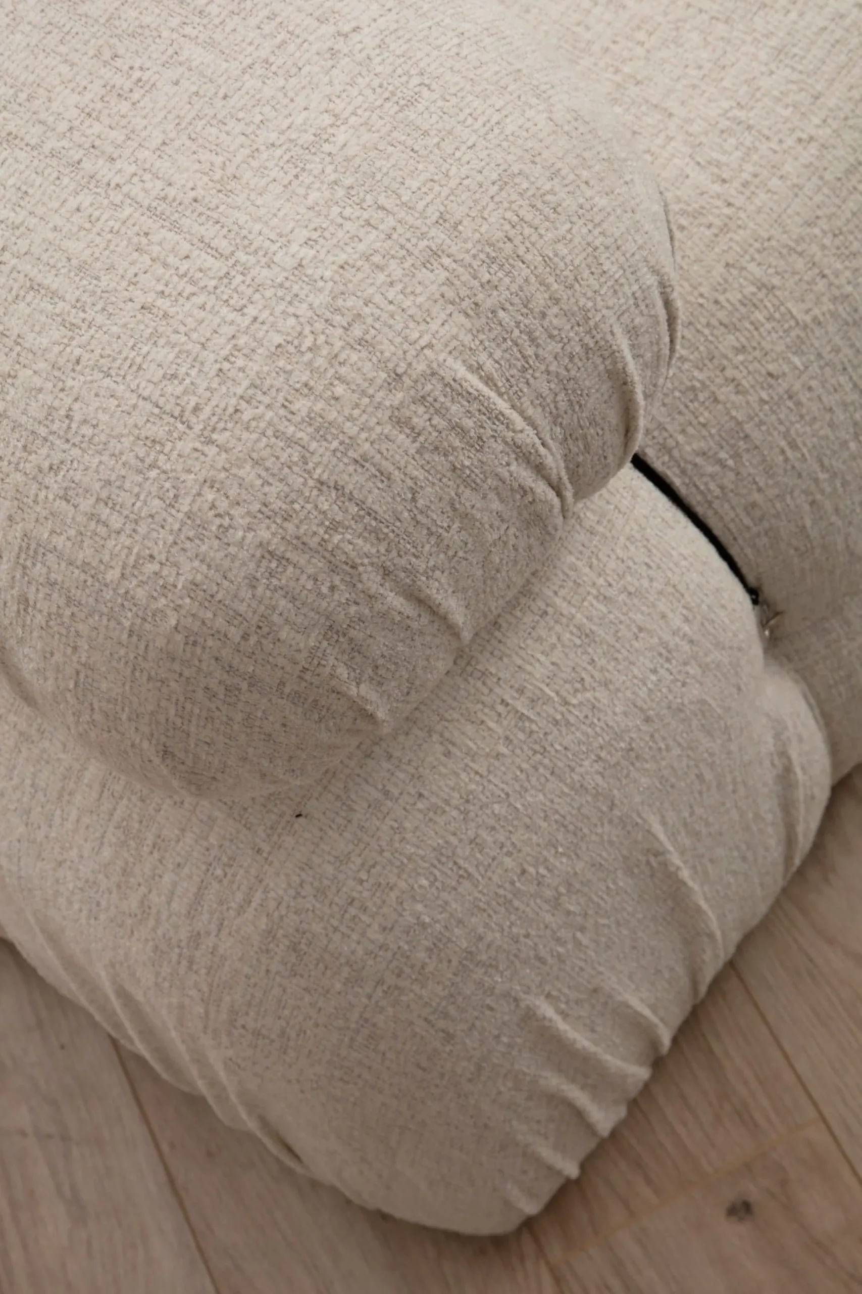 Bubble 3-Sitzer-Sofa | BUCHENHOLZ / SPANPLATTE | Creme