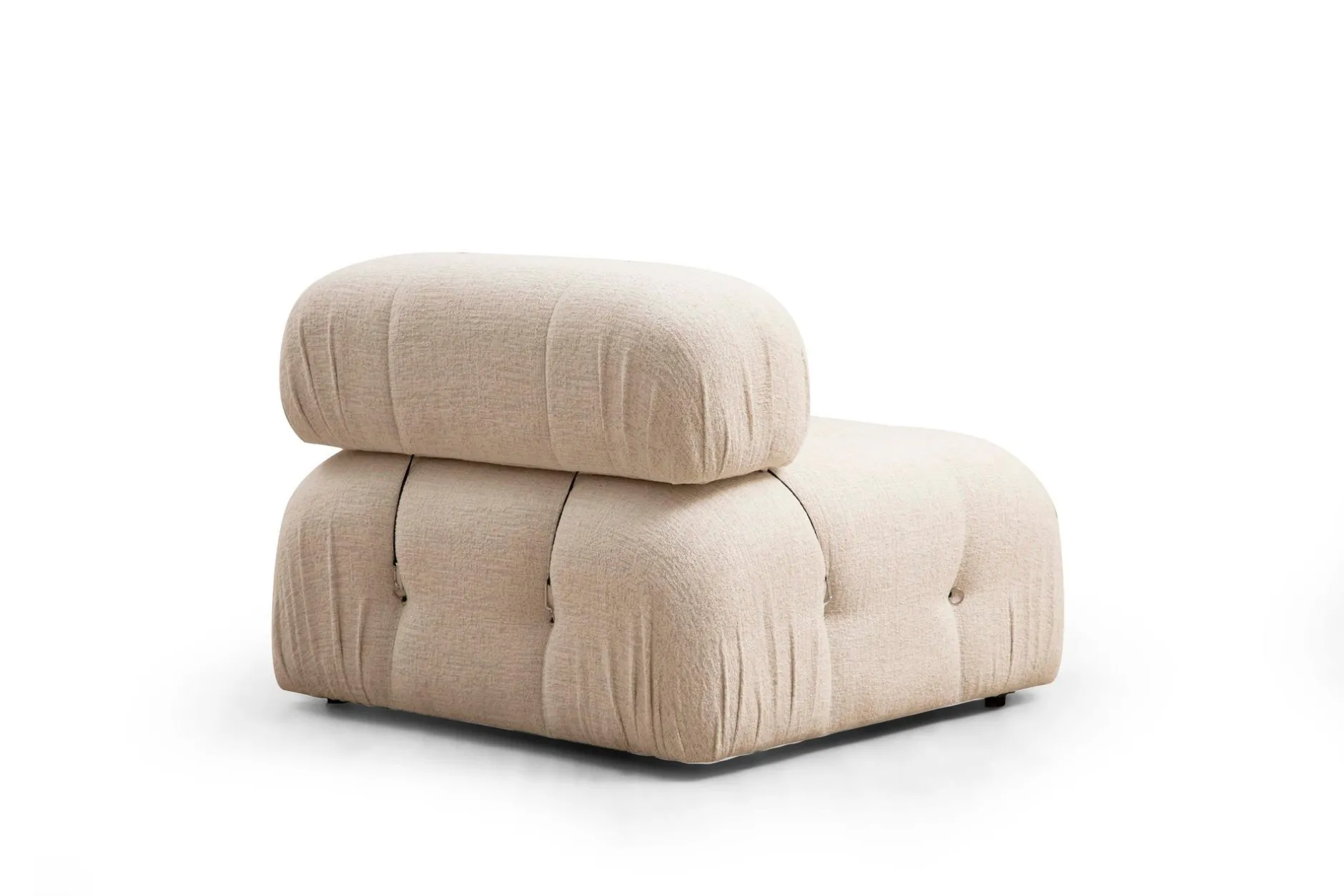Bubble 3-Sitzer-Sofa | BUCHENHOLZ / SPANPLATTE | Creme