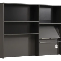 Buffet Moove 118cm, 3 Ablagen & Küchenrollenhalter - anthrazit