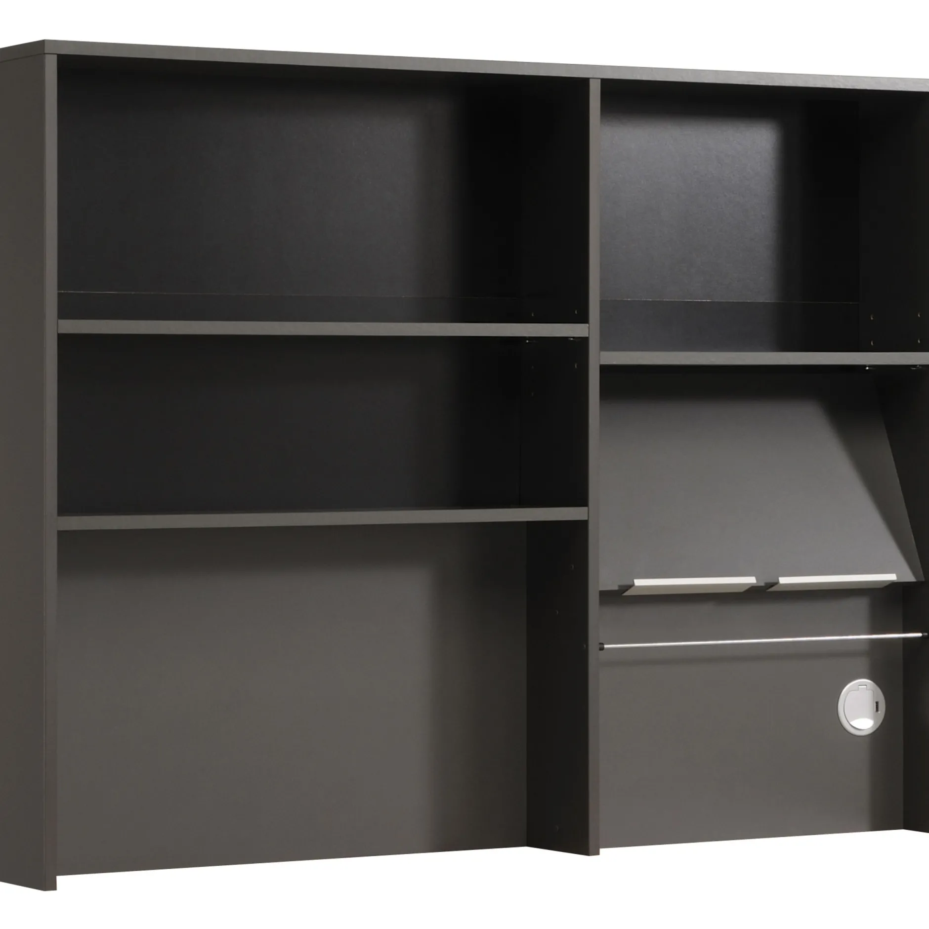 Buffet Moove 118cm, 3 Ablagen & Küchenrollenhalter - anthrazit