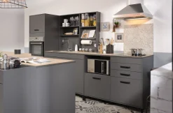 Buffet Moove 118cm, 3 Ablagen & Küchenrollenhalter - anthrazit