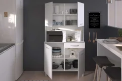 Buffetschrank Easy 101cm, 4 Türen und 1 Schublade - weiß