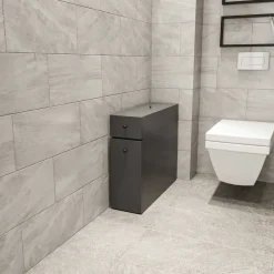 Calencia Badezimmerschrank | 100 % MELAMIN | Anthrazit
