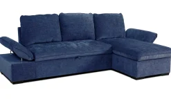 Candy Eckbank rechts - mit Stauraum - blau