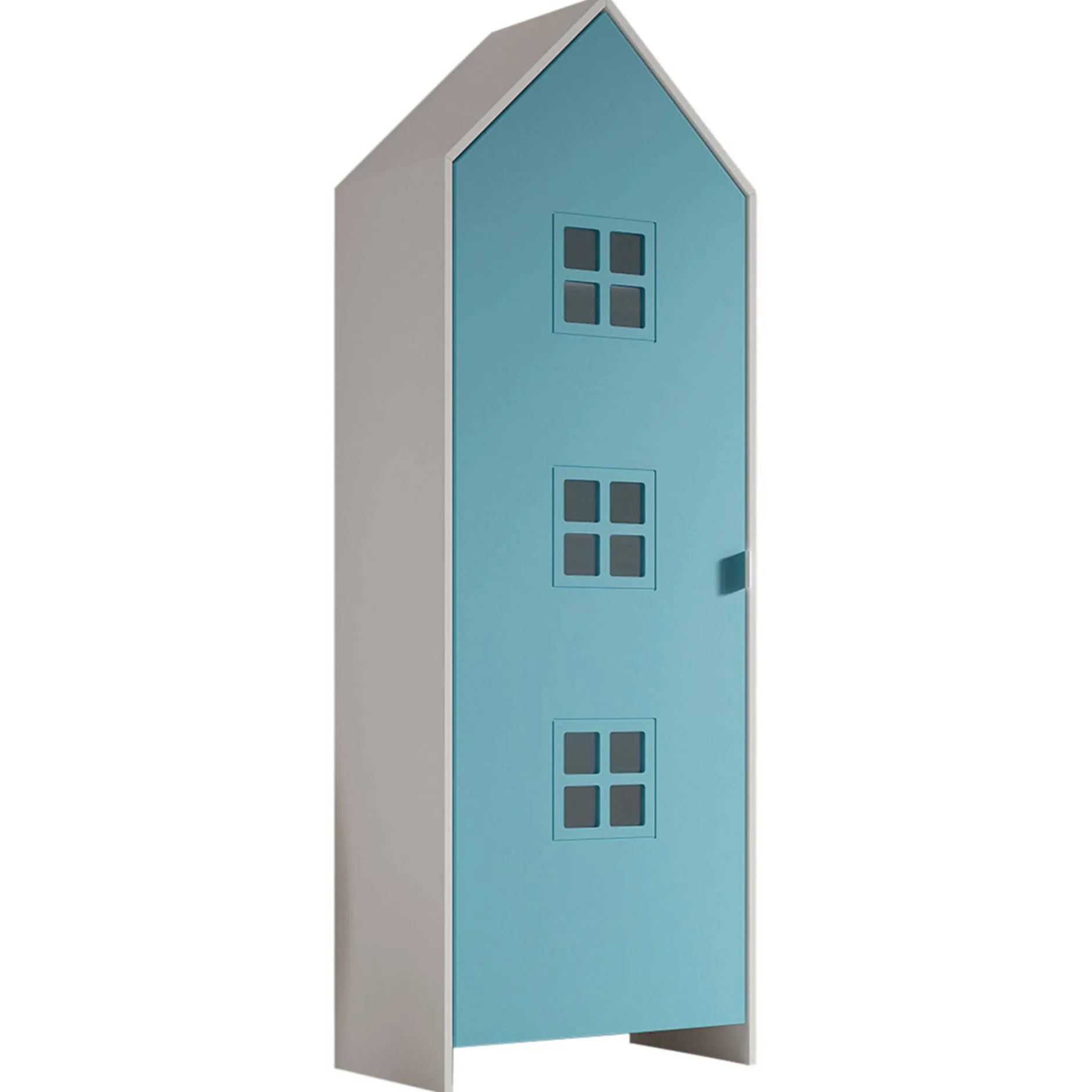 Casami Brügge 3-teiliger Kleiderschrank - 173x37x172 cm - Blau/Grün