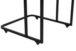 Ce Metal Zigon Satztisch (3-teilig) | METALLRAHMEN | Walnuss, Schwarz