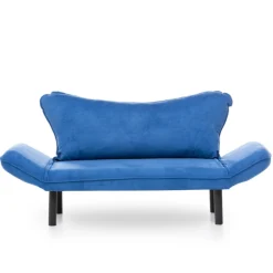 Chatto 2-Sitzer-Schlafsofa | Metallrahmen | Blau