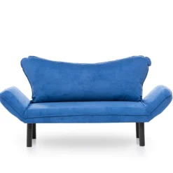 Chatto 2-Sitzer-Schlafsofa | Metallrahmen | Blau
