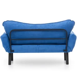 Chatto 2-Sitzer-Schlafsofa | Metallrahmen | Blau