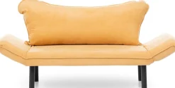 Chatto 2-Sitzer-Schlafsofa | Metallrahmen | Senfgelb
