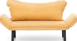 Chatto 2-Sitzer-Schlafsofa | Metallrahmen | Senfgelb