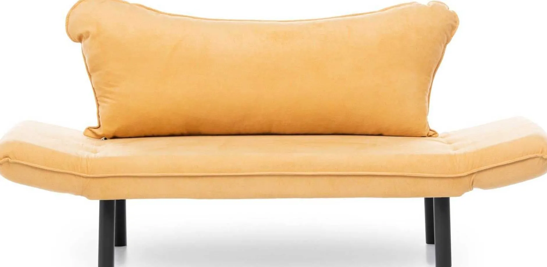 Chatto 2-Sitzer-Schlafsofa | Metallrahmen | Senfgelb