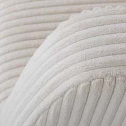 Chip Ecksofa links - 192x137x82cm - beige gerippter Samt