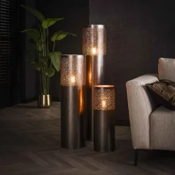 Cindra Stehleuchte 60 cm-schwarz nickel