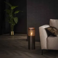 Cindra Stehleuchte 60 cm-schwarz nickel
