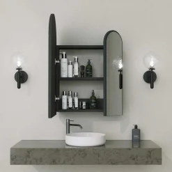 Classe Cabinet Badezimmerschrank | 100 % MDF | Schwarz