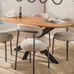 Cliff Oval Tube 180 cm Esstisch (Sand)