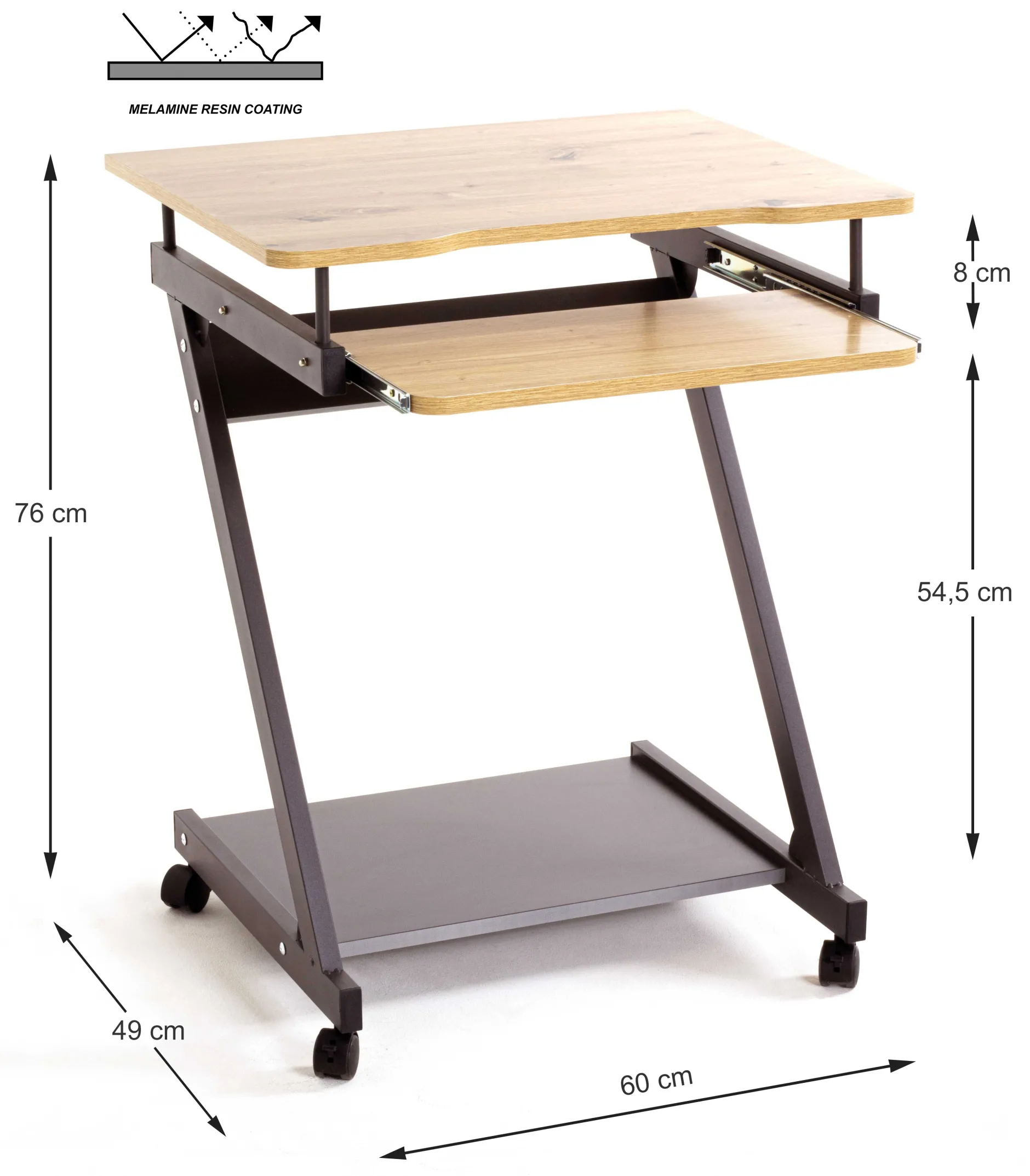 Computertisch | 60 x 49 x 76 cm | Royal Oak Design