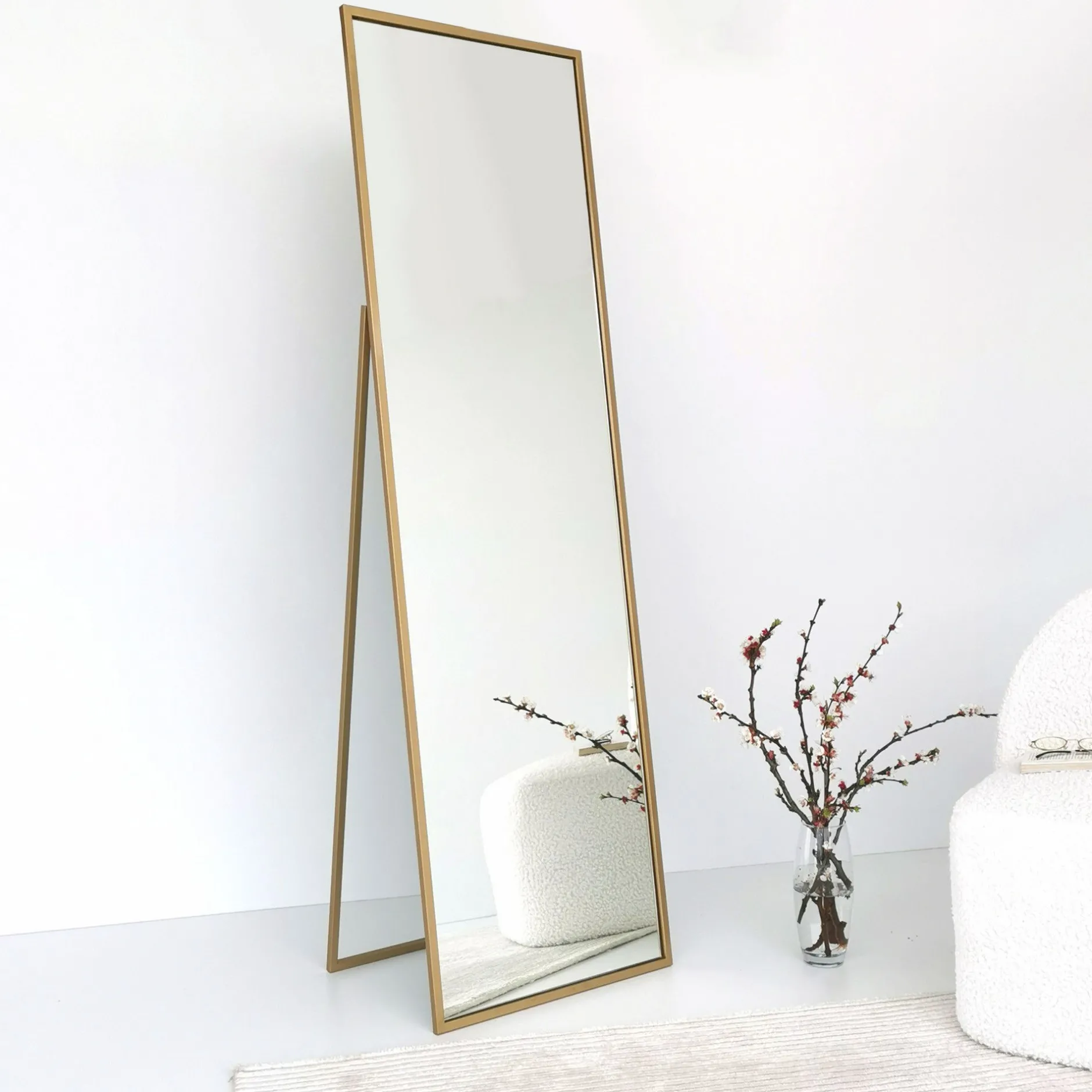 Cool Standspiegel | METALLRAHMEN | Gold