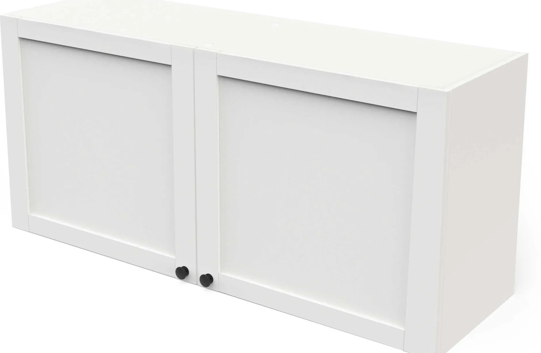 Cottage Oberschrank - 120x37x55cm - 2 Türen - weiß