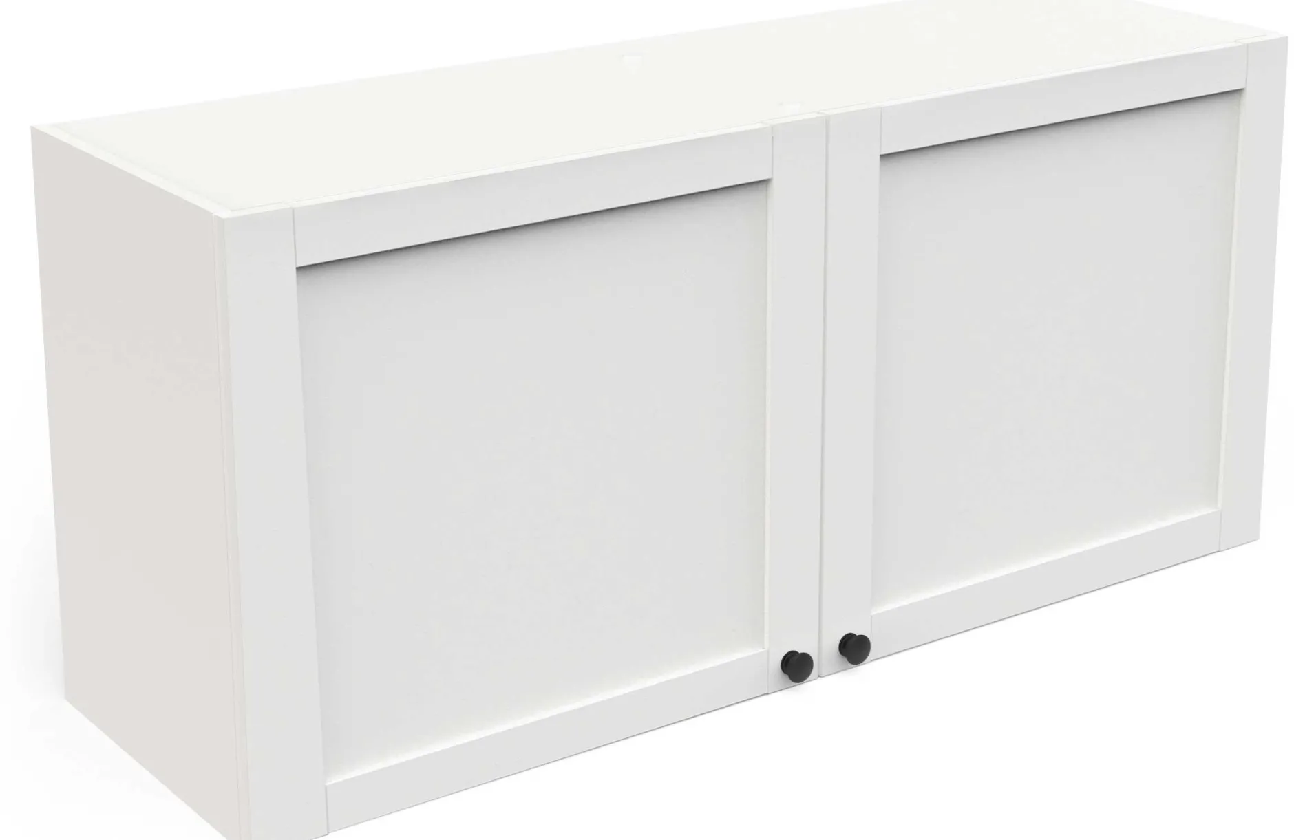 Cottage Oberschrank - 120x37x55cm - 2 Türen - weiß