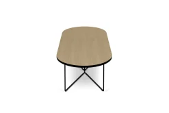 Couchtisch Adil 136cm - Eiche hell/schwarz