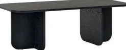 Couchtisch Akira - 100% MELAMINE - Holzschwarz - 41 x 60 x 120 cm