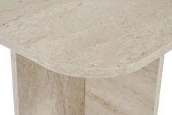 Couchtisch Akira - 100% MELAMINE - Travertin - 41 x 60 x 120 cm