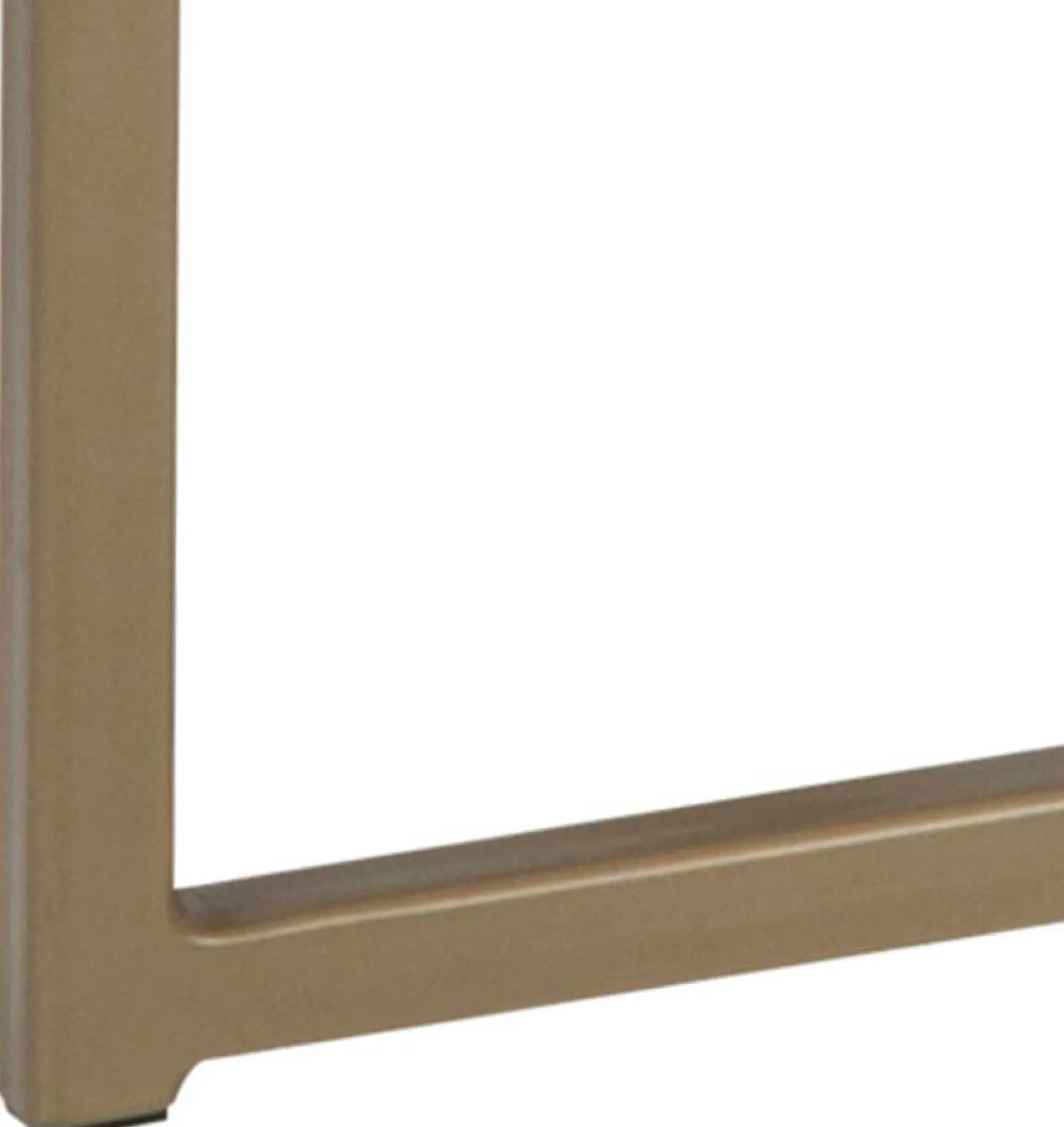 Couchtisch Alisma 120x60cm - weißer Marmor/Gold