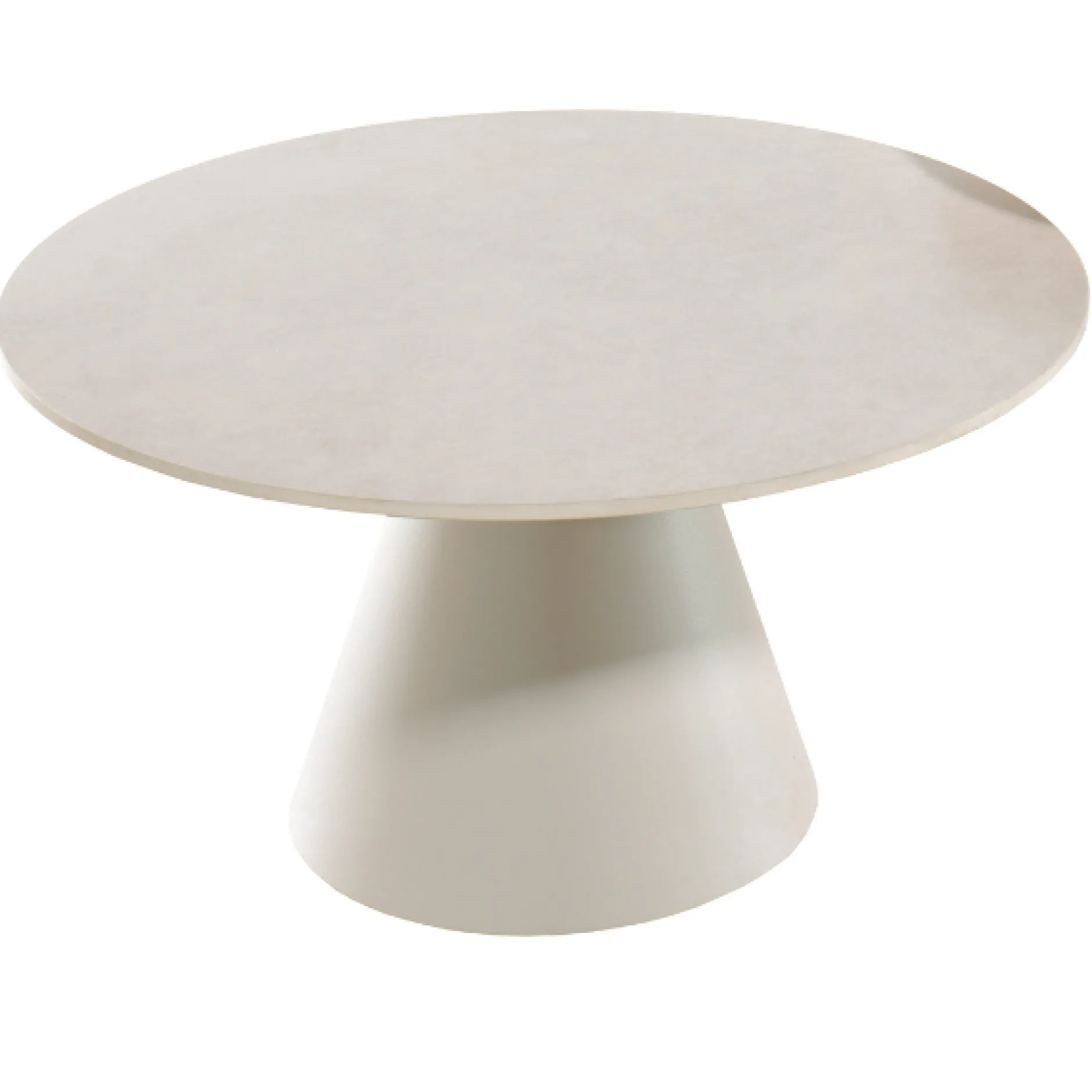 Couchtisch Amora Gescova - Aluminium & Keramik - Ø80x40cm - Grau