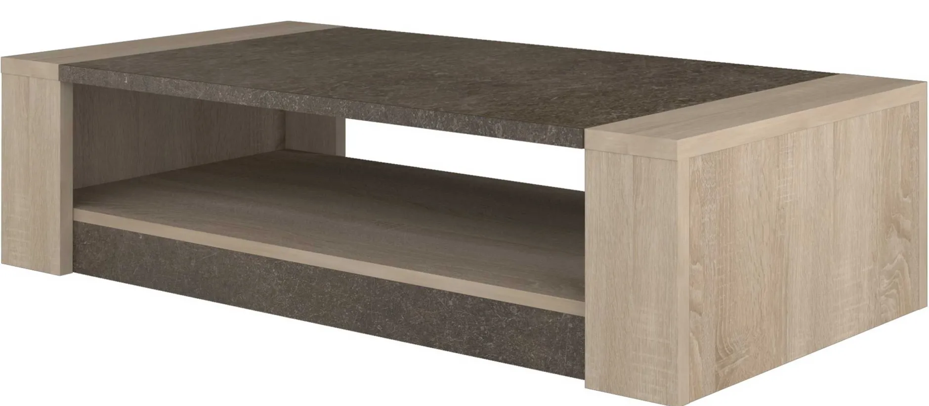 Couchtisch Ares 108x65 Melamin - braun