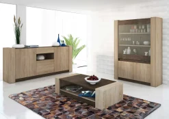 Couchtisch Ares 108x65 Melamin - braun