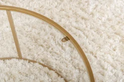 Couchtisch Aurum - 100% TEMPERED GLASS - Gold - 43 x 80 x 80 cm