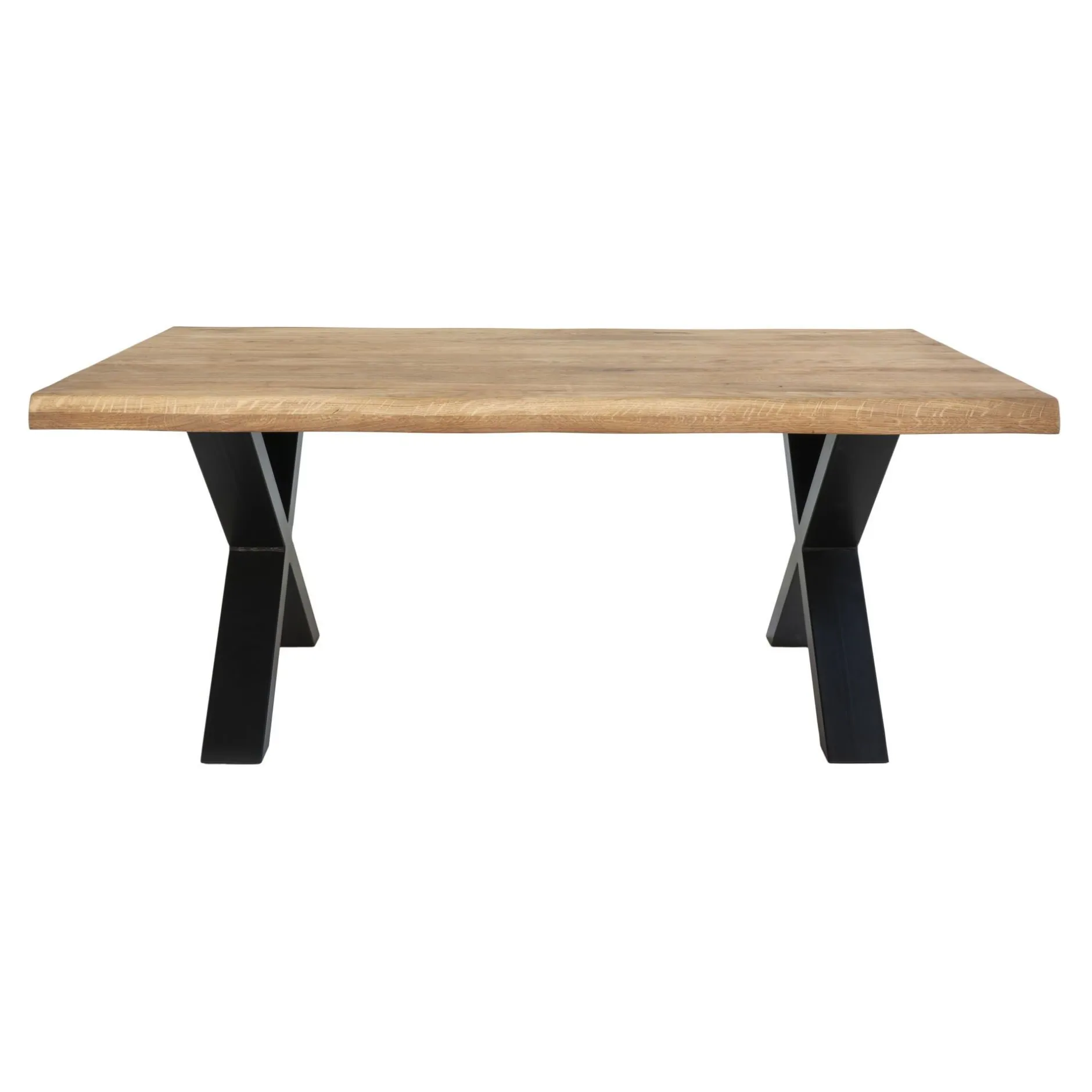 Couchtisch aus Eiche Natur mit gewellter Kante