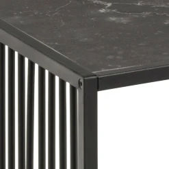 Couchtisch aus Marmor und Glas, Drahtgestell, 120x60cm