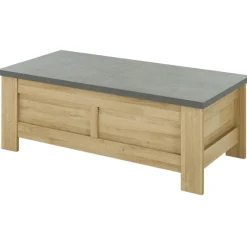 Couchtisch Candor mit Ablage - Eiche/Beton