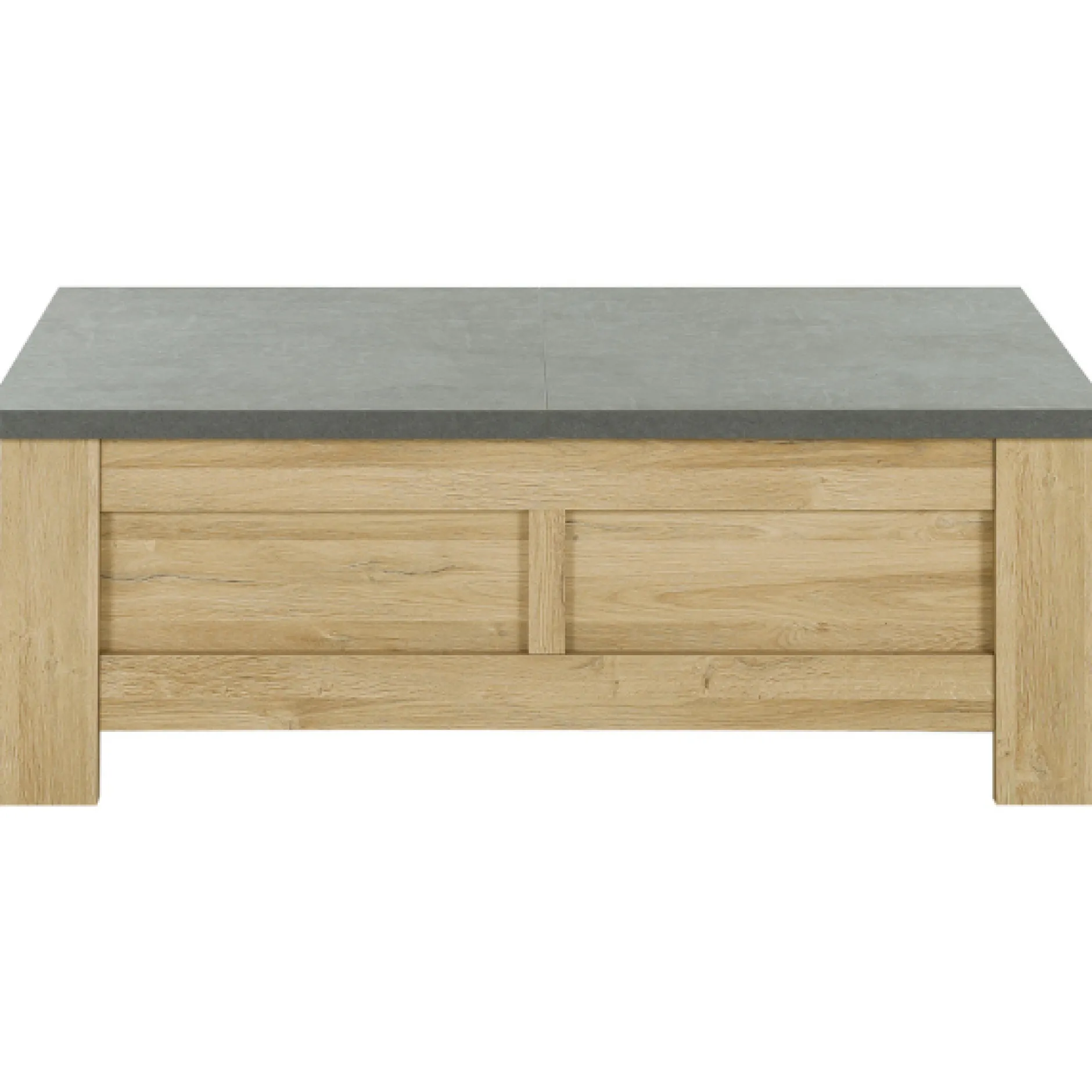 Couchtisch Candor mit Ablage - Eiche/Beton