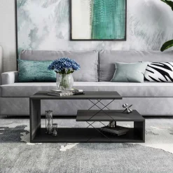 Couchtisch Cayenne - 100% MELAMINE - Anthrazit - 100 x 40 x 50 cm