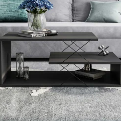 Couchtisch Cayenne - 100% MELAMINE - Anthrazit - 100 x 40 x 50 cm