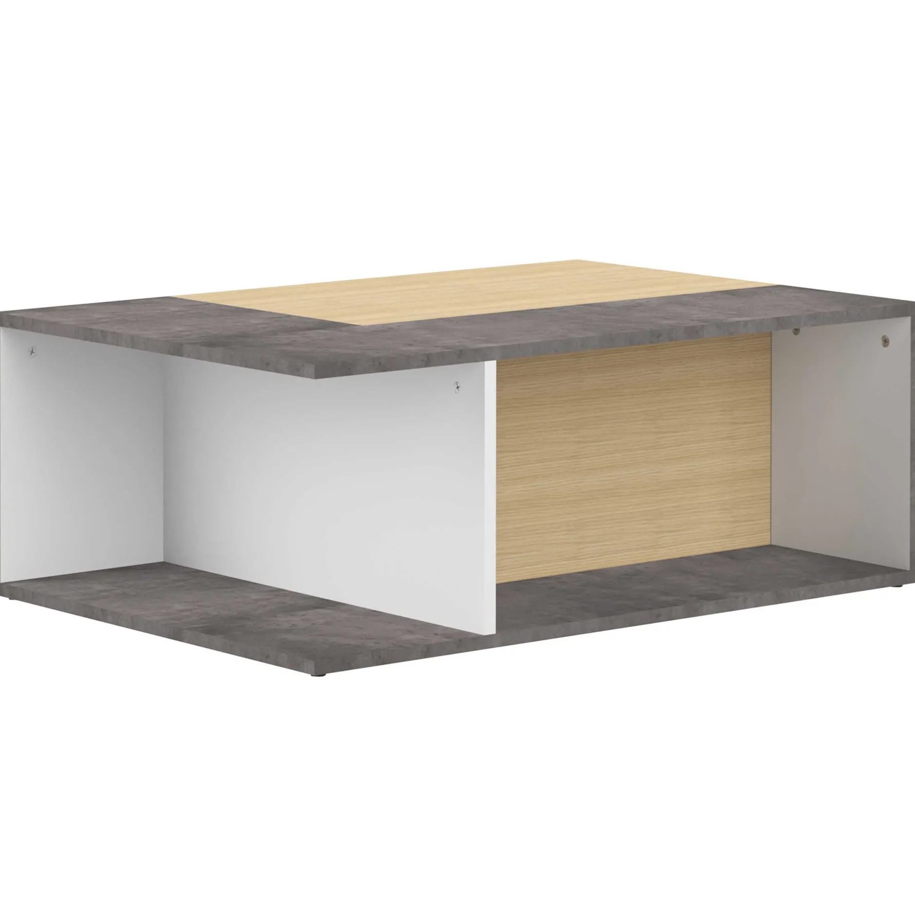 Couchtisch Cleo - Beton/Eiche