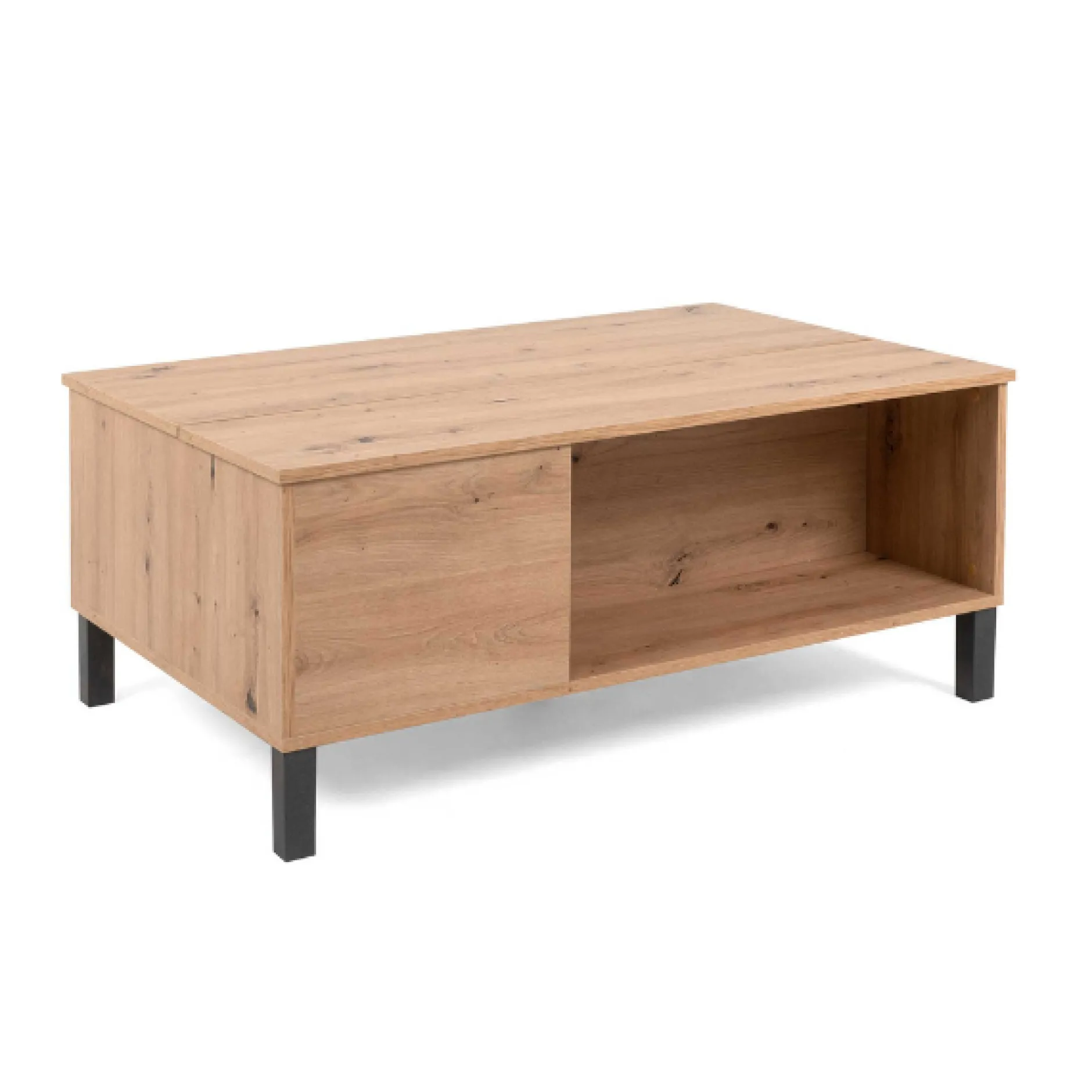 Couchtisch Comas 103x67 mit 1 Tür - Eiche
