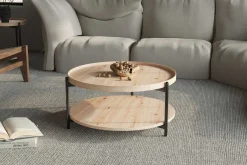 Couchtisch Davina | Ø80 x 40 cm | Old Oak Design